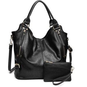 Women Tote Bag Handbags PU Leather Fashion Hobo Shoulder Bags with Adjustable